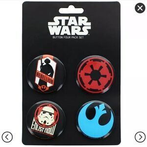 NWT Star Wars Button Four Pack Set